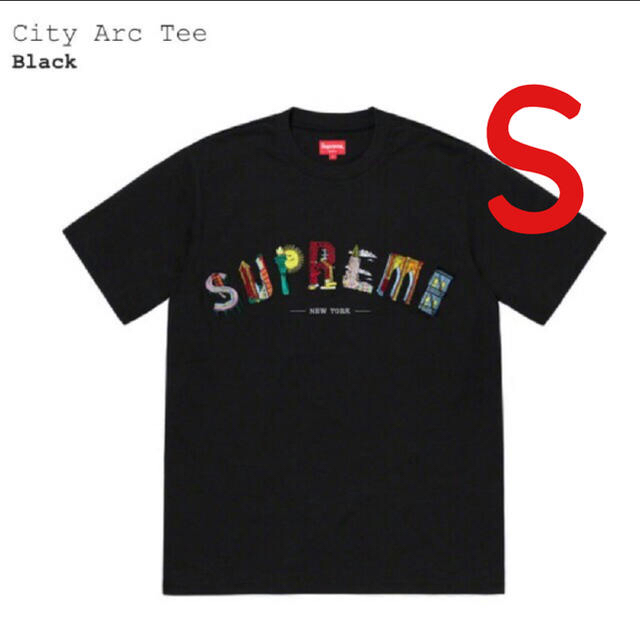 Supreme city arc tee black Sトップス