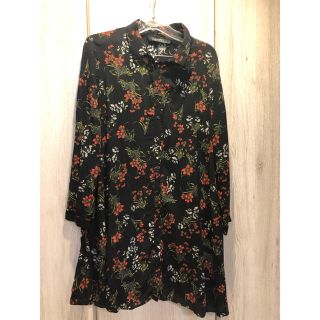 ザラ(ZARA)のZARAシャツワンピ(ミニワンピース)