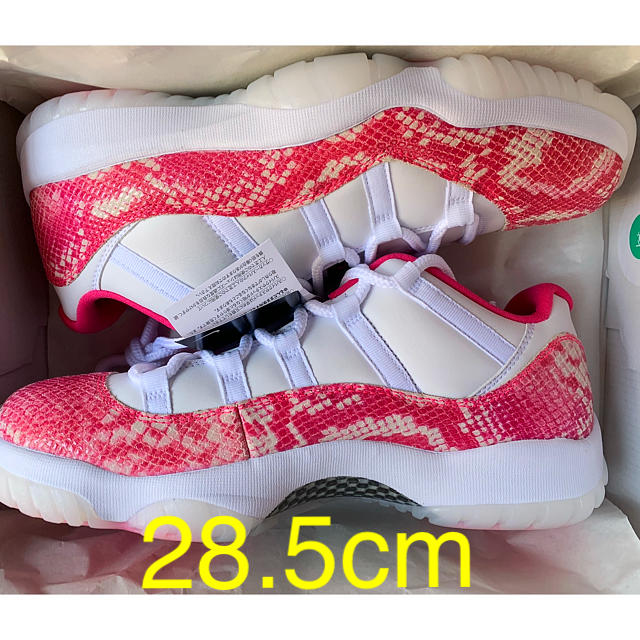 28.5cm NIKE WMNS AIR JORDAN11 WHITE PINK