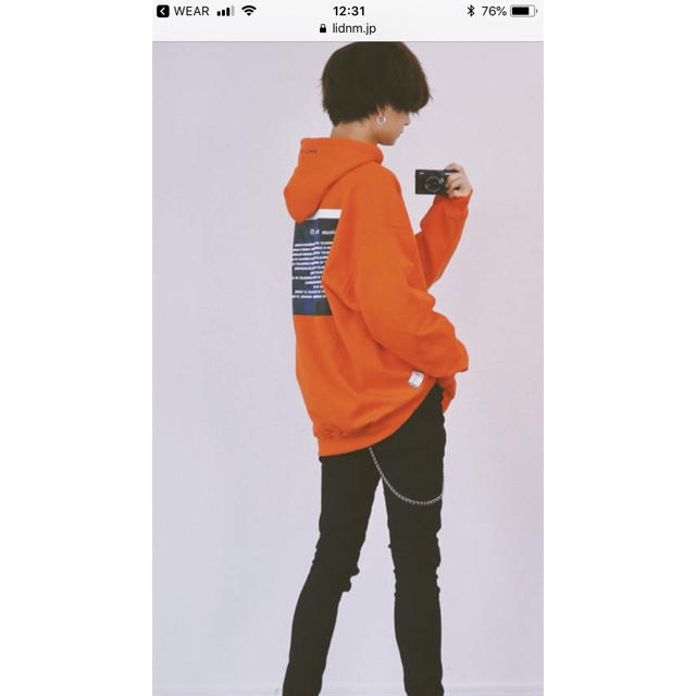 Supreme(シュプリーム)のkanez オレンジ パーカー ゲンジ genji リドム  メンズのトップス(パーカー)の商品写真