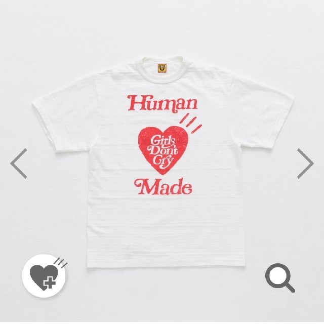 GDC(ジーディーシー)のhuman made giris dont cry ガールズドントクライ  白  メンズのトップス(Tシャツ/カットソー(半袖/袖なし))の商品写真