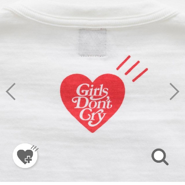 GDC(ジーディーシー)のhuman made giris dont cry ガールズドントクライ  白  メンズのトップス(Tシャツ/カットソー(半袖/袖なし))の商品写真