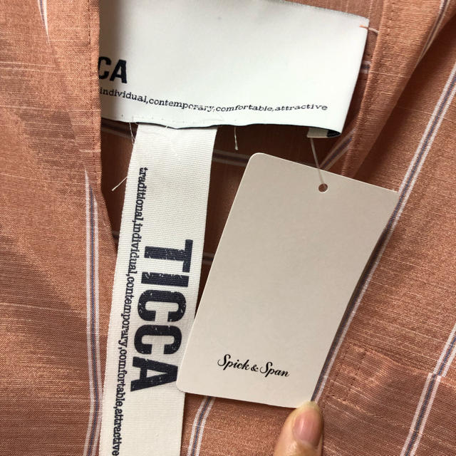 Spick & Span(スピックアンドスパン)のticca 2019ss シャツ ワンピース 新品   レディースのワンピース(ロングワンピース/マキシワンピース)の商品写真