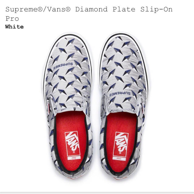 - Supreme®/Vans® Diamond Plate Slip-On Proの通販 by shop｜シュプリームならラクマ