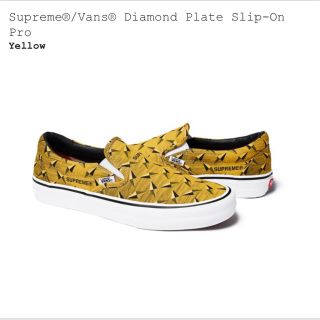 シュプリーム(Supreme)のsupreme vans diamond plate slip on 27.5c(スニーカー)