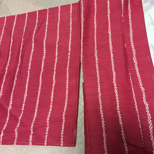 格安　羽織 ピンク 絞風柄 仕付糸つき レディースの水着/浴衣(着物)の商品写真