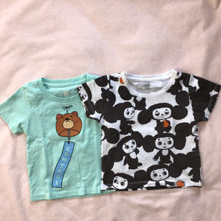 グラニフ(Design Tshirts Store graniph)のグラニフ  キッズTシャツ ２枚セット 90㎝(Tシャツ/カットソー)