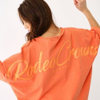 ロデオクラウンズワイドボウル(RODEO CROWNS WIDE BOWL)の今期新作✩RODEO CROWNS✩RCWB✩ロゴビッグカットトップス(Tシャツ(長袖/七分))