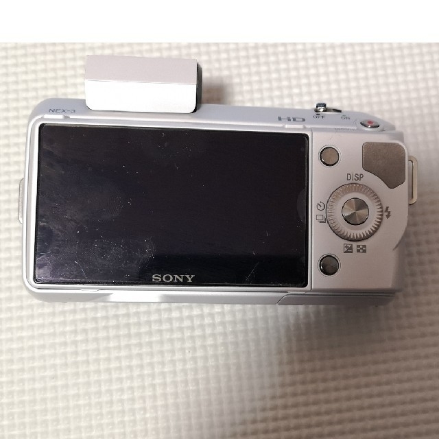 SONY α  NEX-3 ホワイト 本体のみ 外付けフラッシュ付き ミラーレス 1