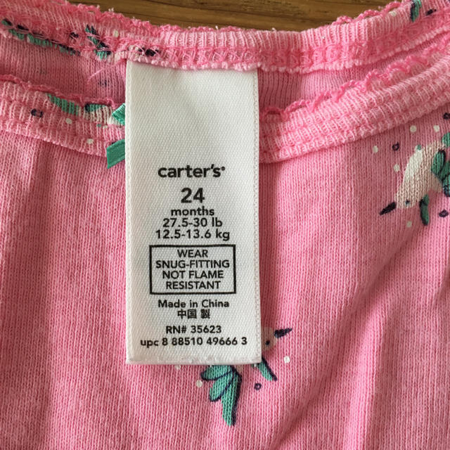 carter's(カーターズ)のカーターズ 半袖パジャマ 24M キッズ/ベビー/マタニティのキッズ服女の子用(90cm~)(パジャマ)の商品写真