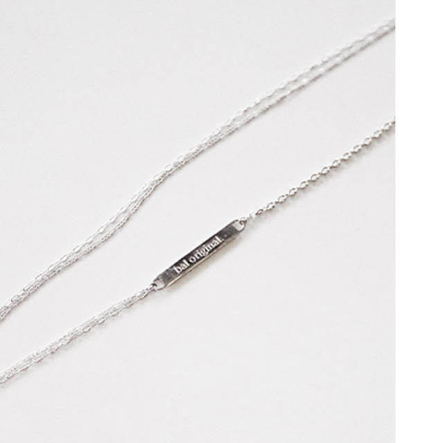 BAL(バル)のBAL  ID DOUBLE CHAIN NECKLACE Silver メンズのアクセサリー(ネックレス)の商品写真