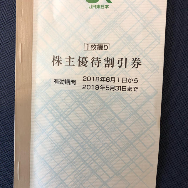 JR(ジェイアール)のJR東日本株主優待割引券 チケットのチケット その他(その他)の商品写真