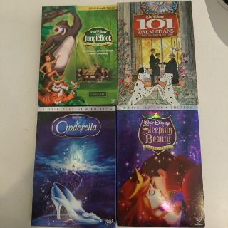 ディズニー(Disney)の中古品 ディズニーDVD４本セット(アニメ)