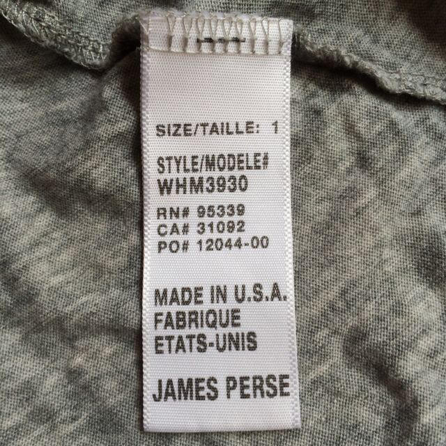 JAMES PERSE(ジェームスパース)のジェームスパース☆シャツ美品 レディースのトップス(Tシャツ(半袖/袖なし))の商品写真
