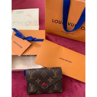 ルイヴィトン(LOUIS VUITTON)の美品 ポルトフォイユ・ヴィクトリーヌ フューシャ(財布)