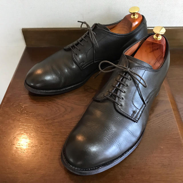 Alden(オールデン)の【Alden】プレーントゥダービー ドレスシューズ US9D 靴クリーム付き メンズの靴/シューズ(ドレス/ビジネス)の商品写真