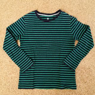 ユニクロ(UNIQLO)のUNIQLO ボーダー カットソー 男の子 130㎝(Tシャツ/カットソー)