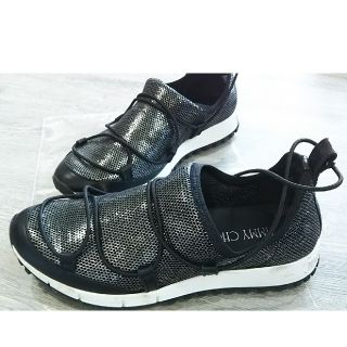 ジミーチュウ(JIMMY CHOO)の【正規店購入】ジミーチュウ JIMMY CHOO 春夏 メッシュ スニーカー 黒(スニーカー)