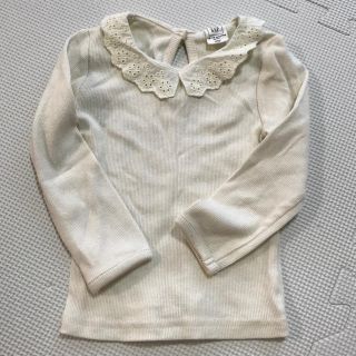 ベビーギャップ(babyGAP)のGAP ロンT レース オフホワイト(シャツ/カットソー)