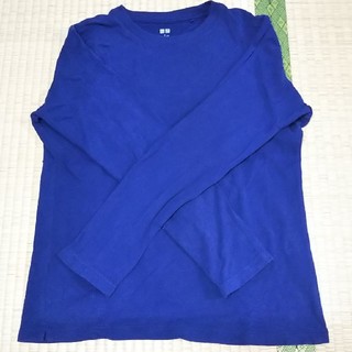 ユニクロ(UNIQLO)の長袖Tシャツ 紺(Tシャツ/カットソー(七分/長袖))