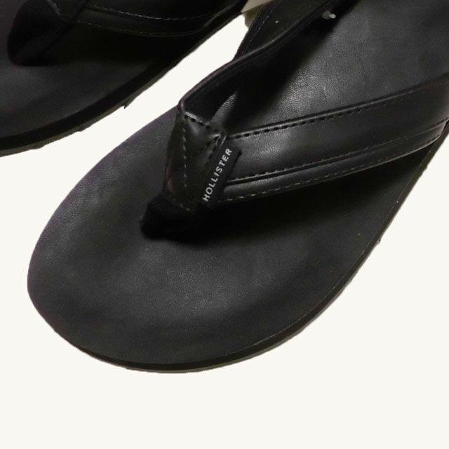 Hollister(ホリスター)の★新品★ホリスター★フェイクレザーサンダル (Black/M 10/11) メンズの靴/シューズ(サンダル)の商品写真