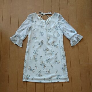 プロポーションボディドレッシング(PROPORTION BODY DRESSING)の【美品】★プロポ★ボタニカルプリント柄ワンピース 2(ミニワンピース)