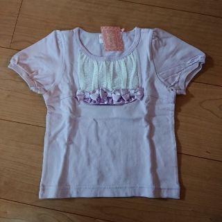 シャーリーテンプル(Shirley Temple)の新品シャーリーテンプル半袖トップスパープル100(Tシャツ/カットソー)