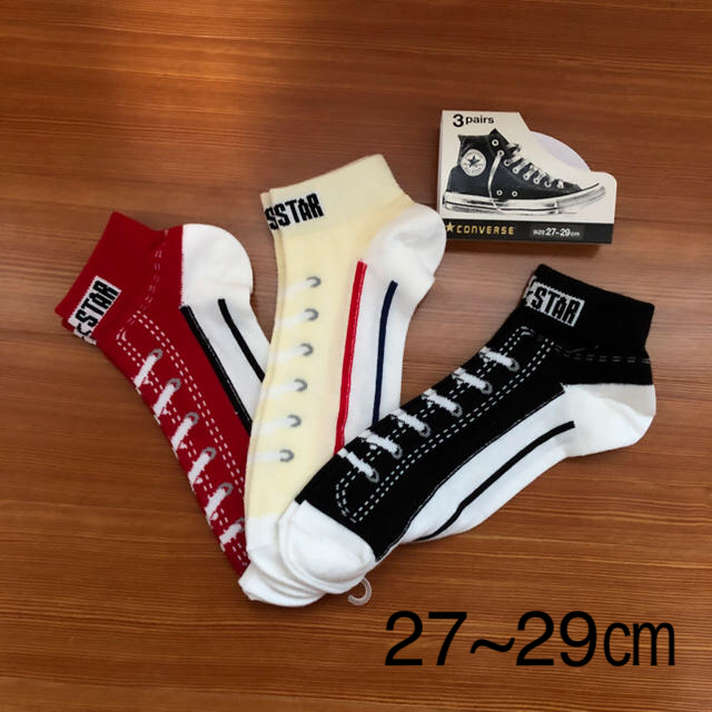 CONVERSE(コンバース)の新品converse スニーカーソックス 27〜29㎝ メンズのレッグウェア(ソックス)の商品写真