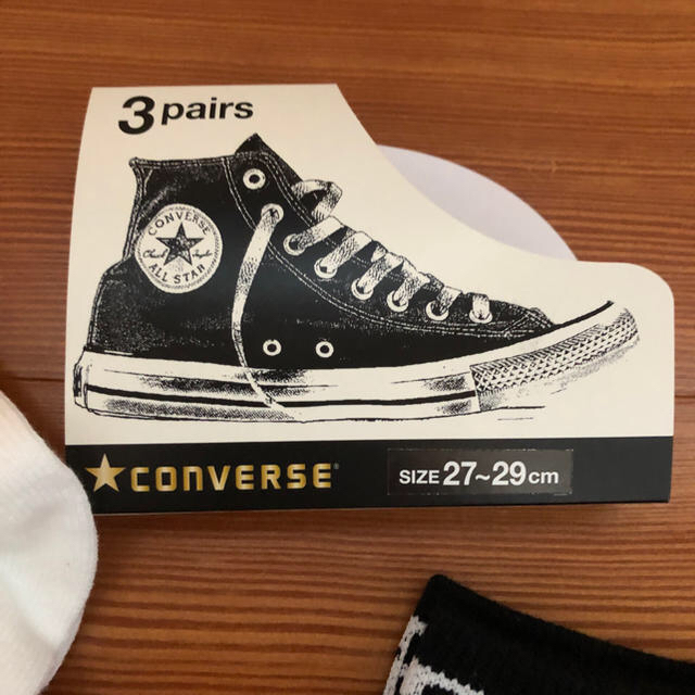 CONVERSE(コンバース)の新品converse スニーカーソックス 27〜29㎝ メンズのレッグウェア(ソックス)の商品写真