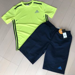 アディダス(adidas)の【新品】adidas アディダス ハーフパンツ【美品】蛍光カラーTシャツ(その他)