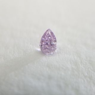 【すもも様】0.06ct 天然 F. Pink ダイヤモンド 未ソ(リング(指輪))