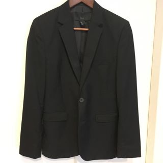 H&M - H&M テーラードジャケット 黒 ブラック メンズの通販 by ある