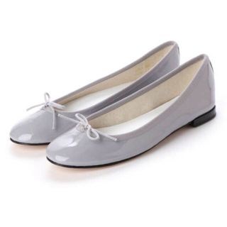 レペット(repetto)のレペット エナメル 靴 ライトグレー(バレエシューズ)