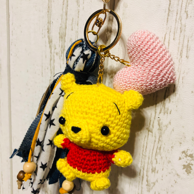 あみぐるみ ハンドメイド キーホルダー ハンドメイドのアクセサリー(キーホルダー/ストラップ)の商品写真