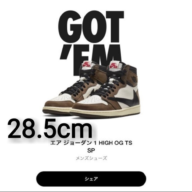 TRAVIS SCOTT　28.5cm　送料込