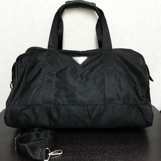 プラダ ボストンバッグ 黒 2way テスート-