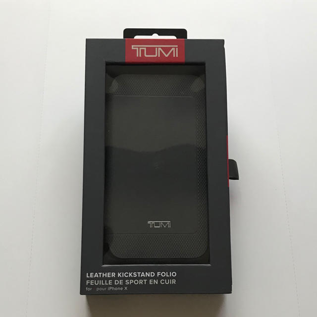 [新品・未使用]TUMI(トゥミ) iPhone X 手帳型 スマホケース