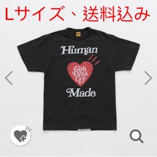 アベイシングエイプ(A BATHING APE)のHUMAN MADE Girl's Don't Cry Tシャツ Lサイズ 黒(Tシャツ/カットソー(半袖/袖なし))