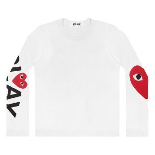 コムデギャルソン(COMME des GARCONS)のPLAY コムデギャルソン 袖プリント L/S Tee MENS / XL(Tシャツ/カットソー(七分/長袖))