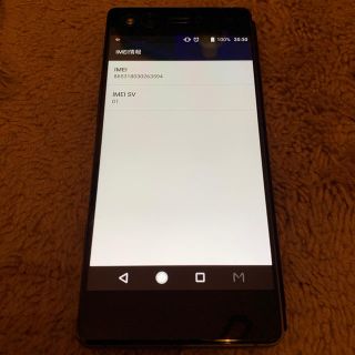 アンドロイド(ANDROID)のMZ01K(Android)(スマートフォン本体)