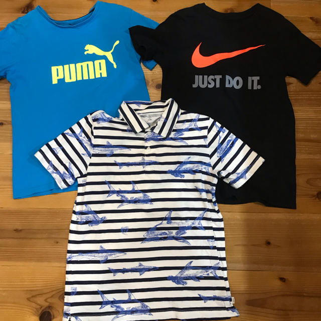 NIKE(ナイキ)のPUMA.NIKE.GAPTシャツ(150)3枚セット USED キッズ/ベビー/マタニティのキッズ服男の子用(90cm~)(Tシャツ/カットソー)の商品写真