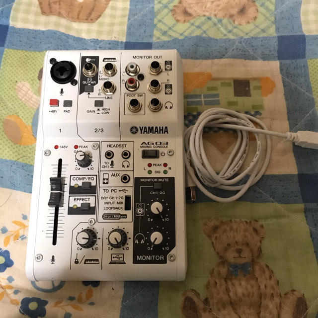 ステレオミキサー AG03 楽器 レコーディング/PA機器 ミキサー