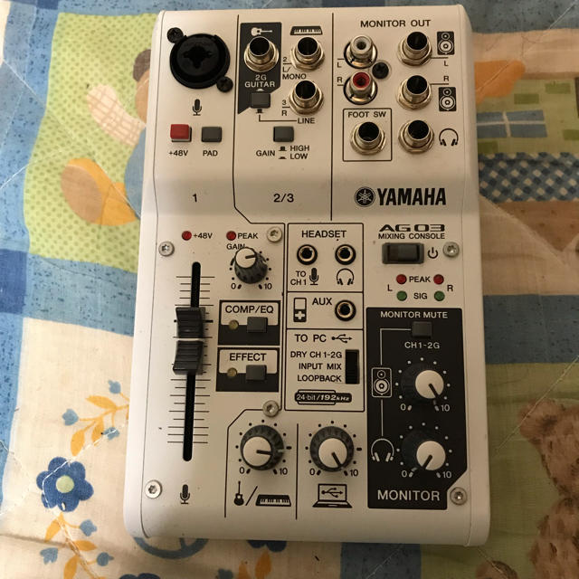ステレオミキサー AG03 楽器 レコーディング/PA機器 ミキサー