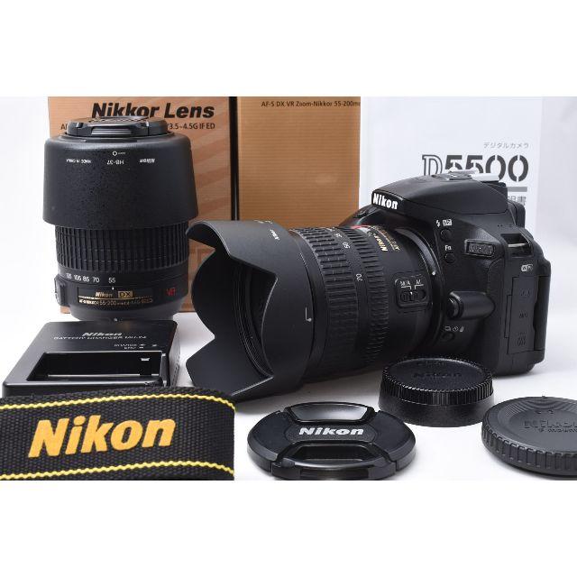 素敵な Nikon - ☆美品☆ Nikon D5500 ダブルレンズセット デジタル