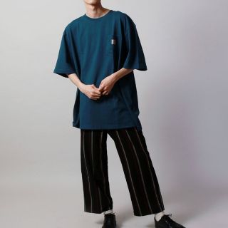 カーハート(carhartt)の早い者勝ち カーハート ポケットＴシャツ Mサイズ ストリームブルー(Tシャツ/カットソー(半袖/袖なし))