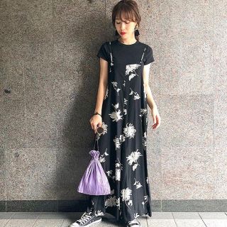 ザラ(ZARA)のbaybee 花柄オールインワン サロペット(サロペット/オーバーオール)