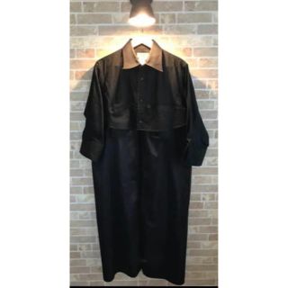 ヨウジヤマモト(Yohji Yamamoto)のヨウジヤマモト プールオム 切り替えコート(ステンカラーコート)