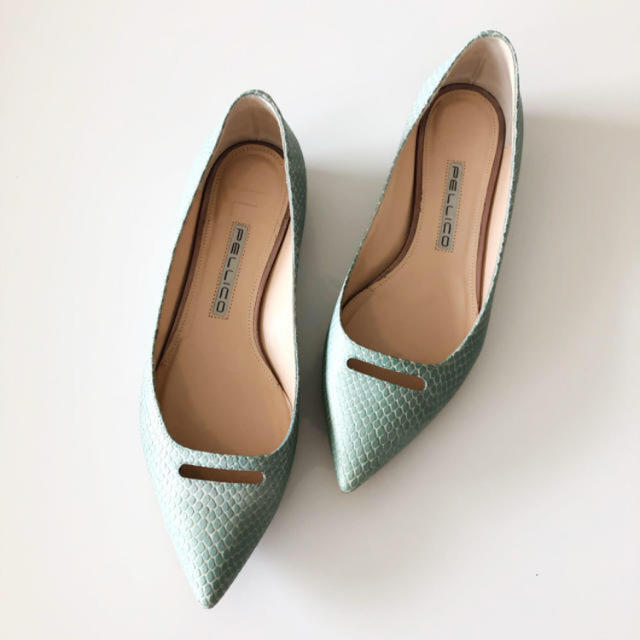 売切れ】ペリーコ ANELLI パイソン フラットシューズ ¥61,560 【期間
