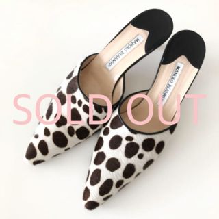 マノロブラニク(MANOLO BLAHNIK)の【売切れ】マノロブラニク ハラコミュール ¥157,500(ミュール)