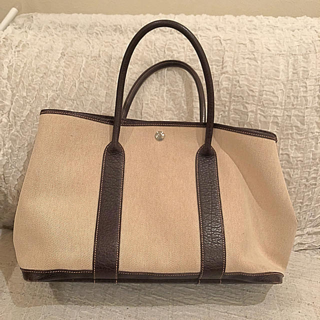 美品！エルメス ガーデンパーティ PM ブラウン HERMES